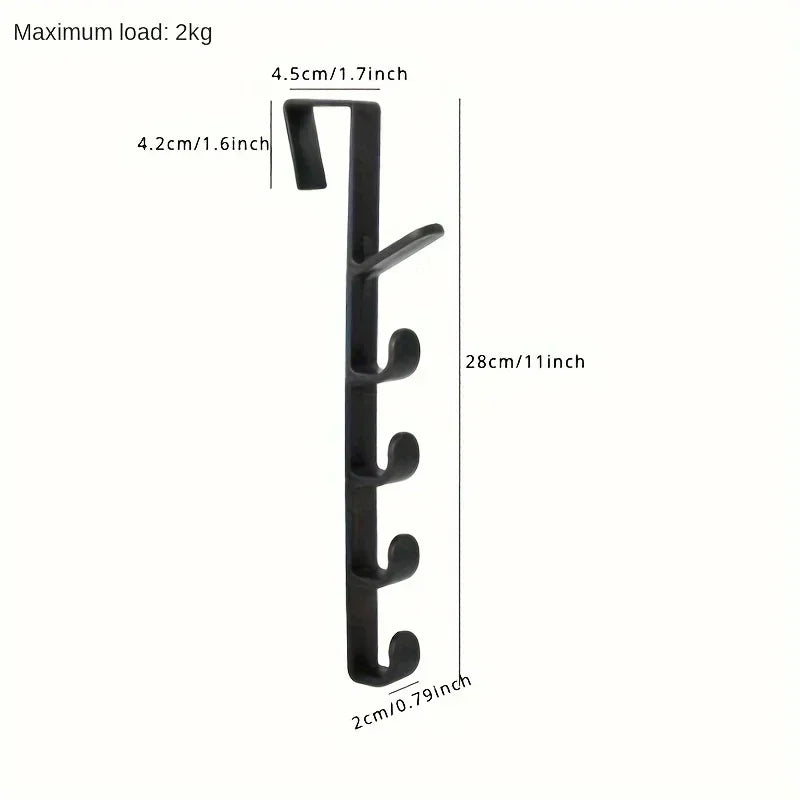 Over-the-Door Multi-Hook Organizer for Bags and Hats - 16