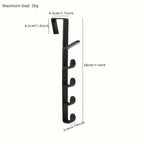 Over-the-Door Multi-Hook Organizer for Bags and Hats