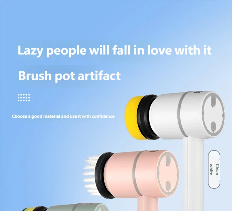 Wireless Electric Handheld Cleaning Brush for Home
