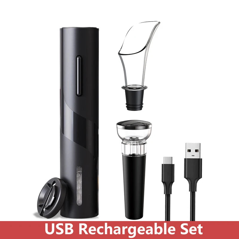 Automatic Electric Wine Opener with Foil Cutter