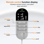Electric Lumbar Traction and Massage Device for Back Pain
