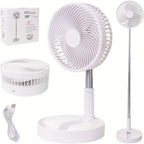 Portable Retractable Folding Fan with Remote Control