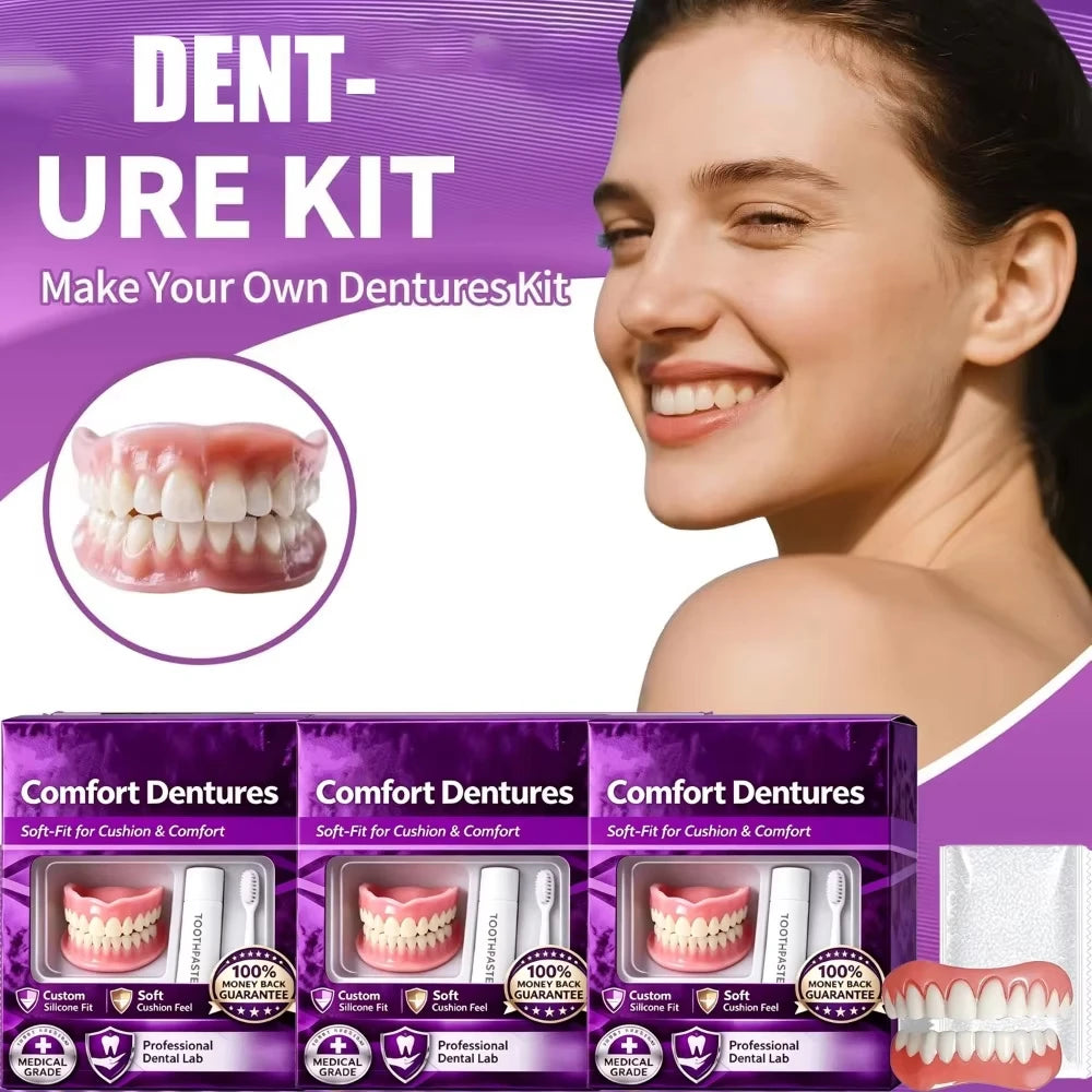 Comfort Fit Cosmetic Dentures for Natural Smile - 3