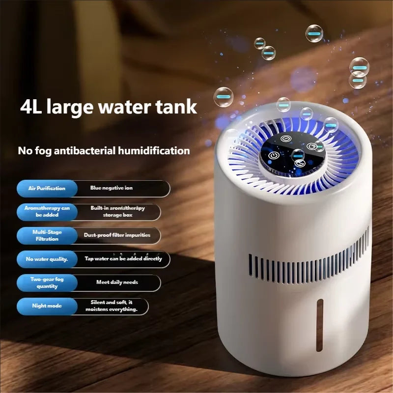 Desktop Humidifier with Quiet Mist for Home and Office