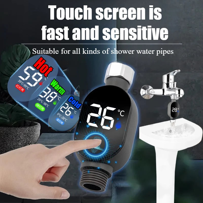 Digital LED Shower Water Temperature Thermometer