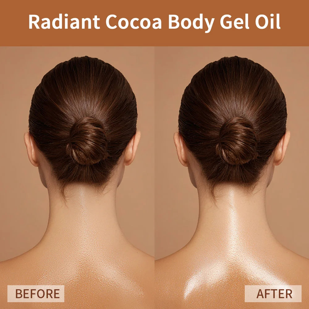Radiant Cocoa Body Gel Oil for Hydrated Glowing Skin