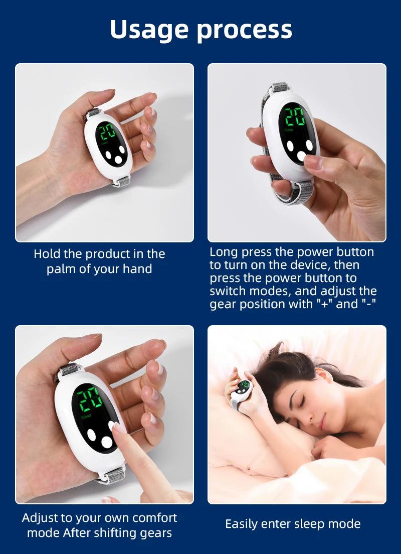 Microcurrent Handheld Sleep Aid and Anxiety Relief Device