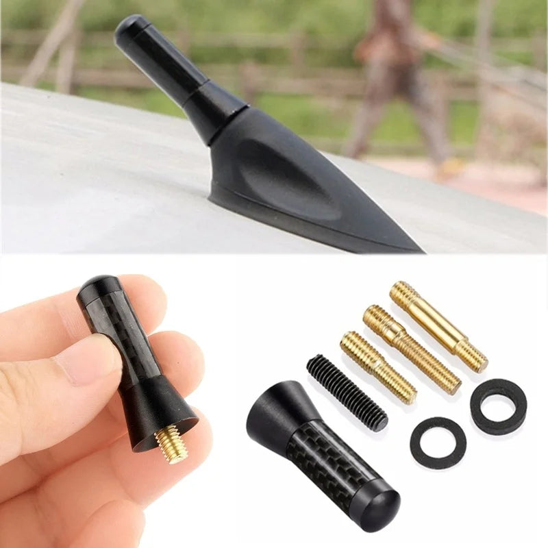 Short Carbon Fiber Car Roof Antenna for AM/FM Radio Signal - 1