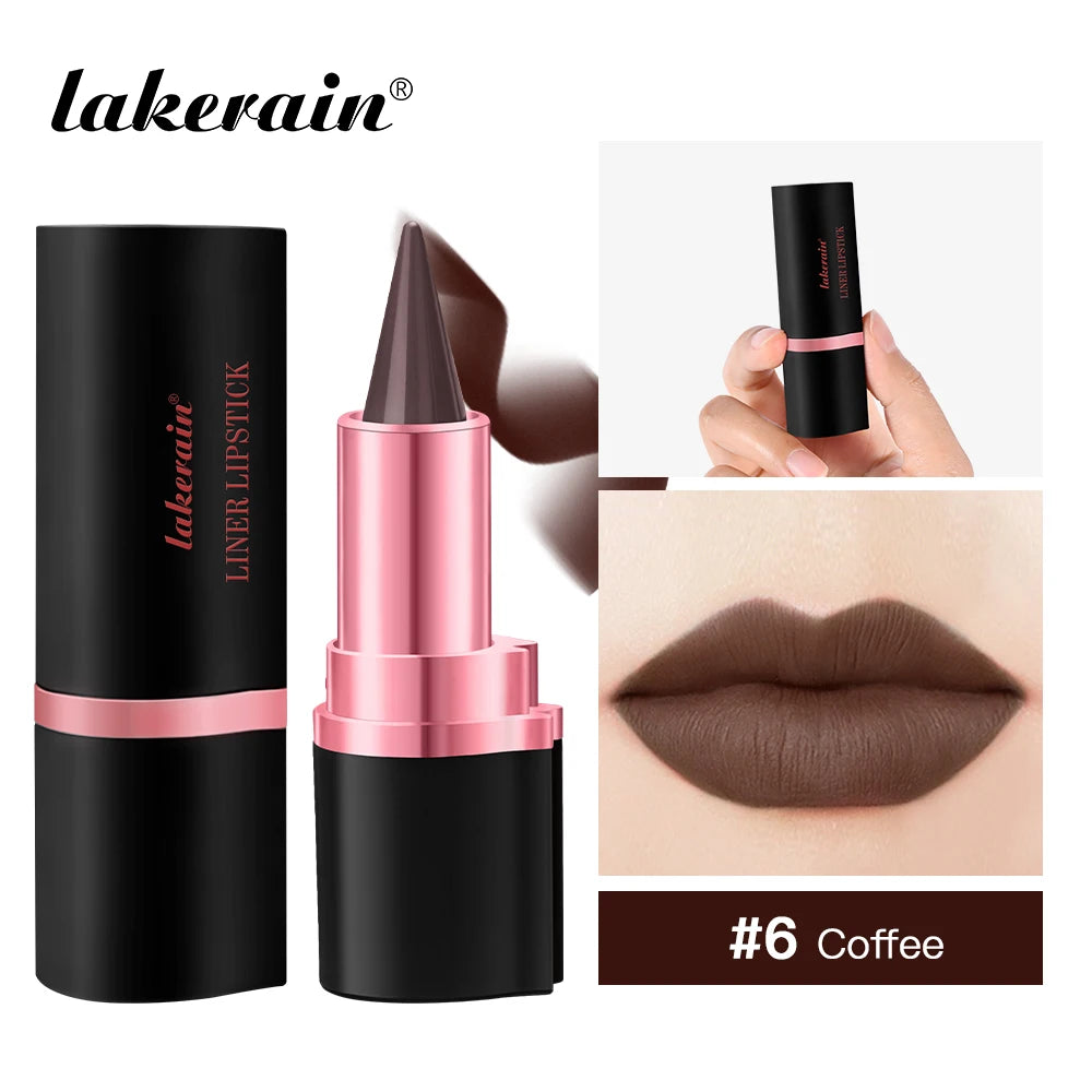 2-in-1 Waterproof Matte Lip Liner and Lipstick Crayon
