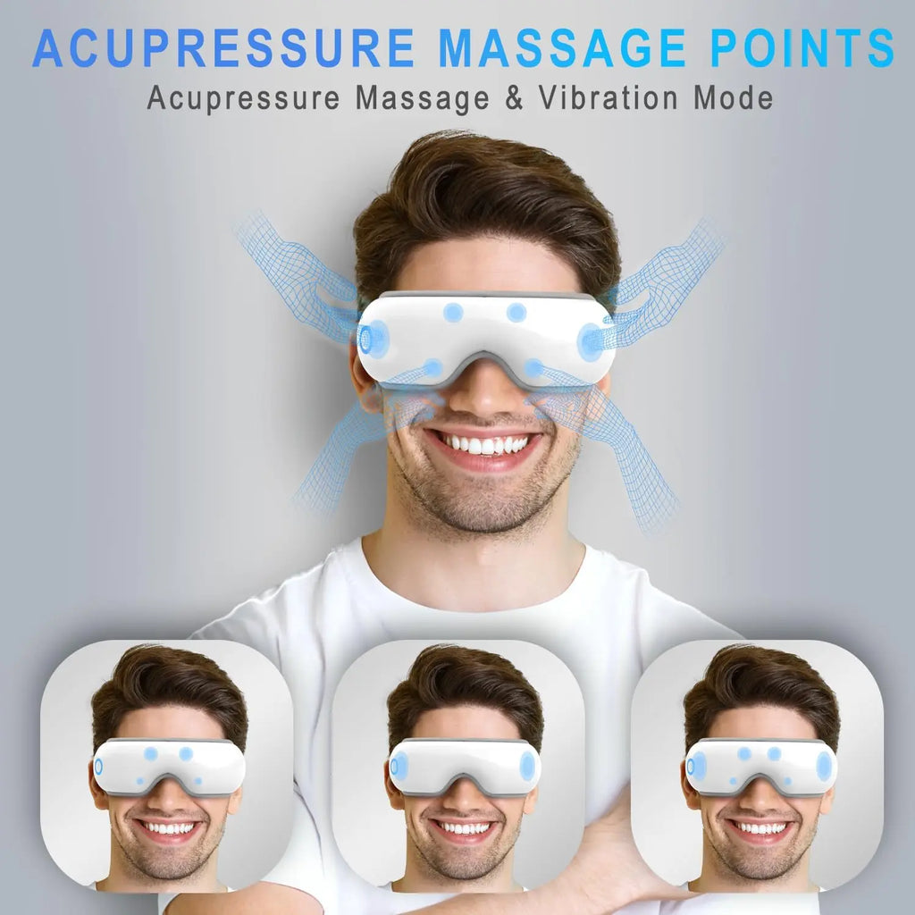 Rechargeable Eye Massager with Air Pressure and Heat