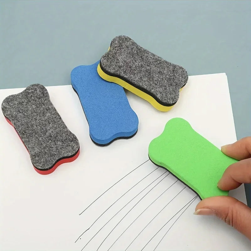 Magnetic Bone-Shaped Whiteboard Erasers for School and Office - 7
