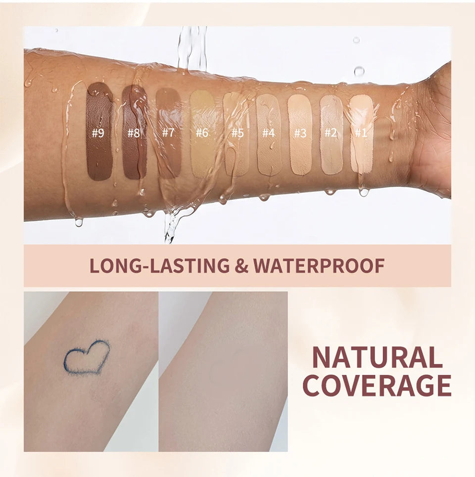 Long-Lasting Waterproof Matte Liquid Foundation
