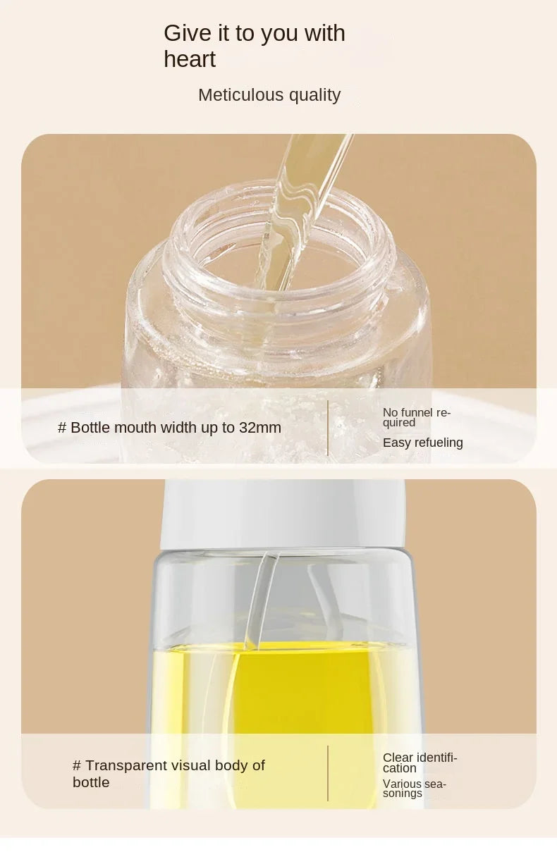 Refillable Oil Spray Bottle for Kitchen Cooking - 14