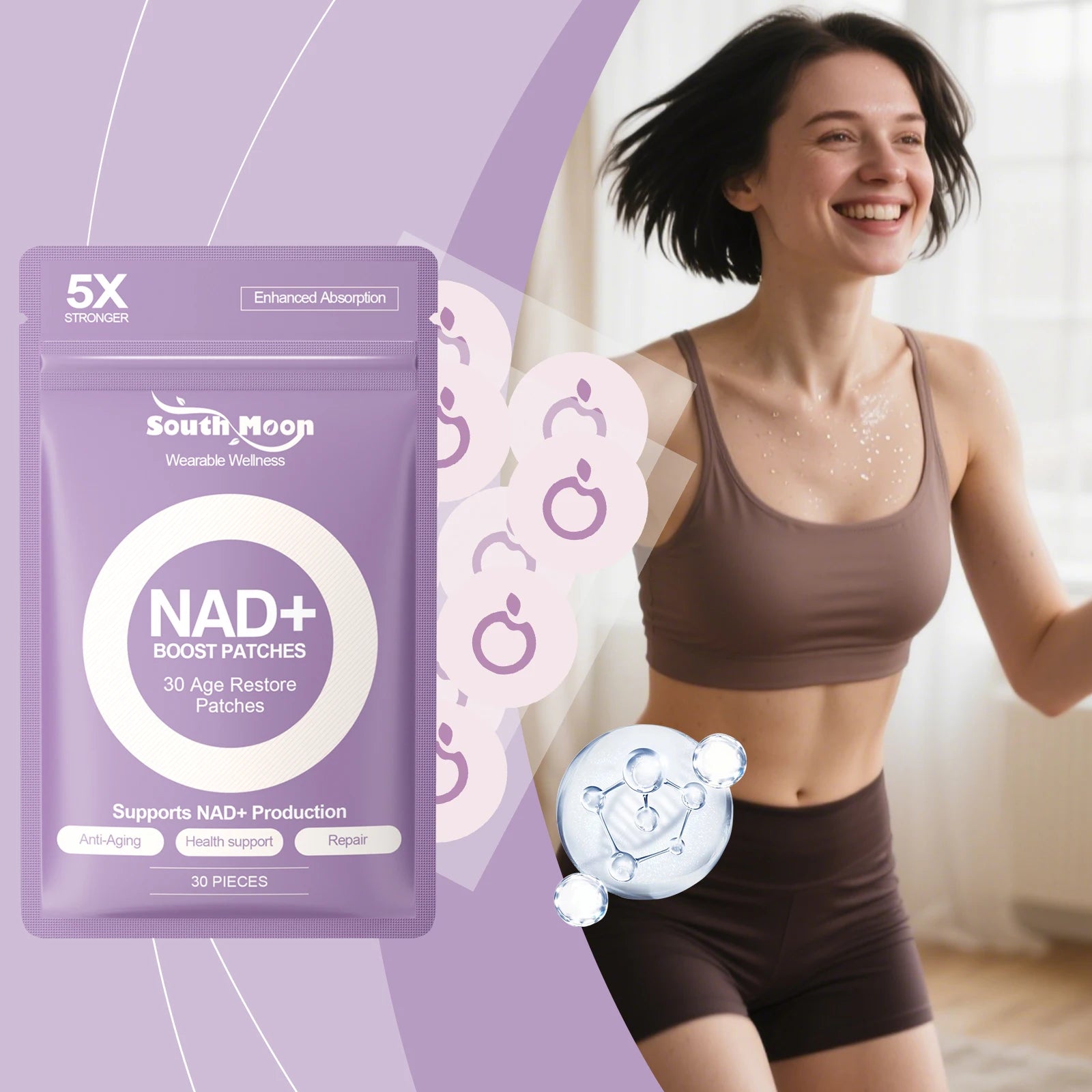 NAD+ Daily Wellness Support Patches - 4