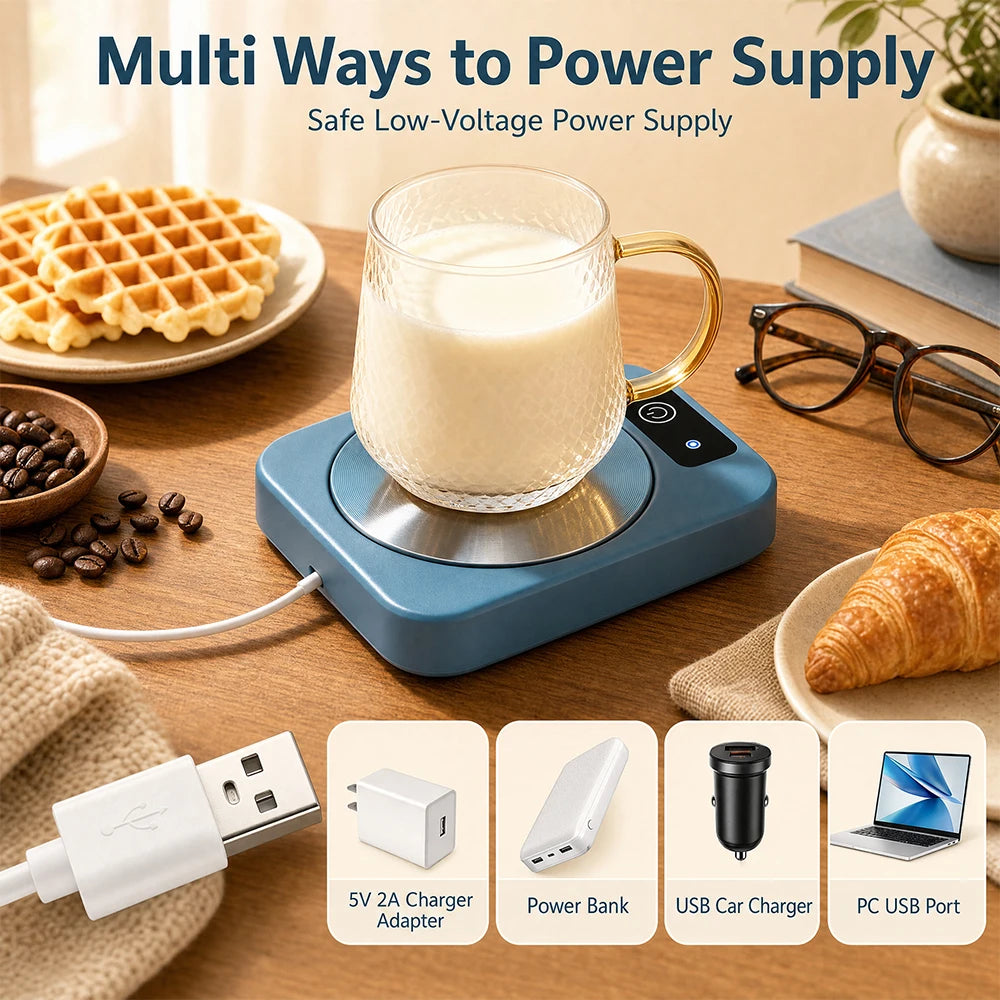Electric Constant Temperature Mug Warmer Coaster