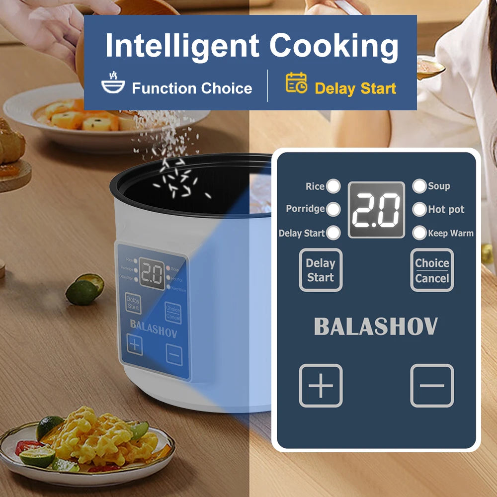 Compact Intelligent Electric Mini Rice Cooker