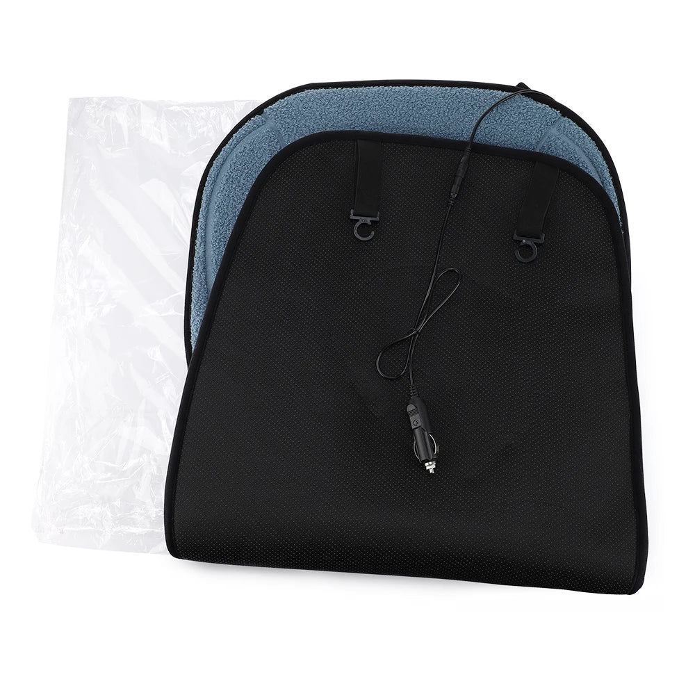 Heated Lambswool Car Seat Cushion for Winter Driving