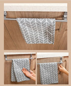 Stainless Steel Over-Cabinet Door Towel Rack