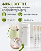 4-in-1 Portable Leak-Proof Travel Dispenser Bottle