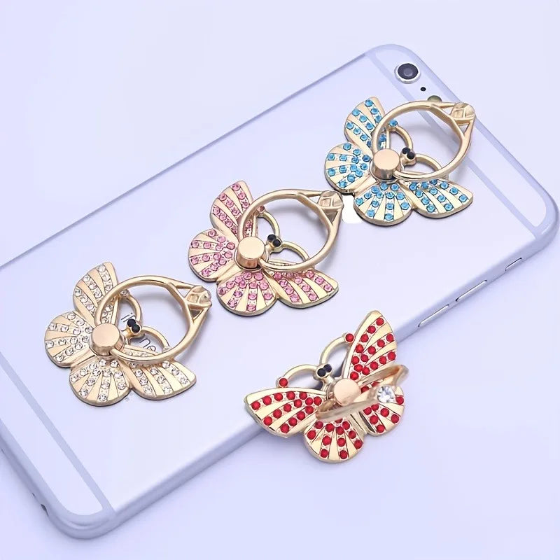 Glitter Butterfly Phone Ring Holder Kickstand - 1