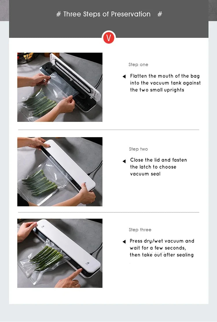 Compact Vacuum Food Sealer for Kitchen Freshness - 16