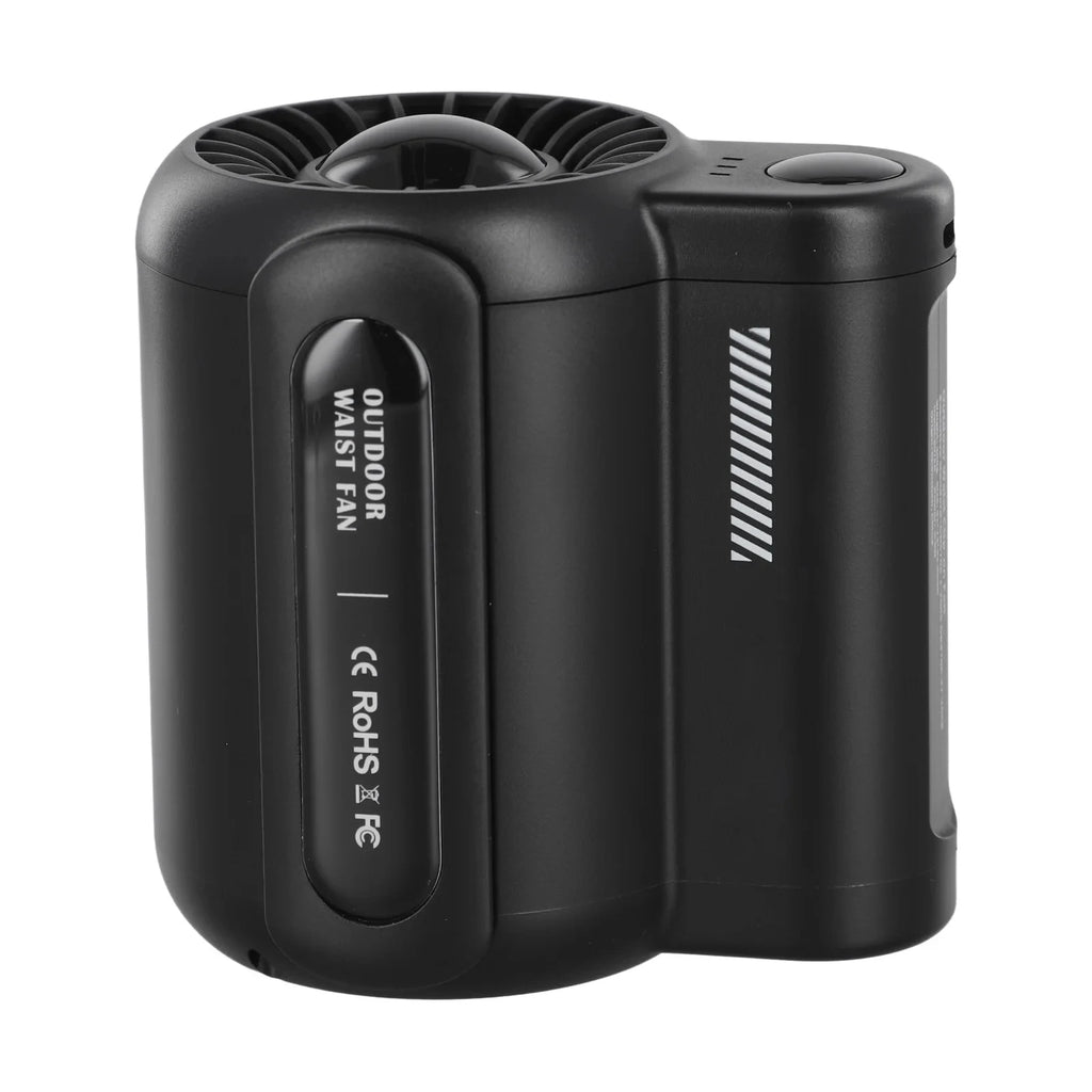Portable Rechargeable Waist Clip Cooling Fan for Travel and Sports