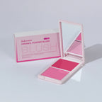 2-in-1 Cream and Powder Blush Palette for Radiant Glow