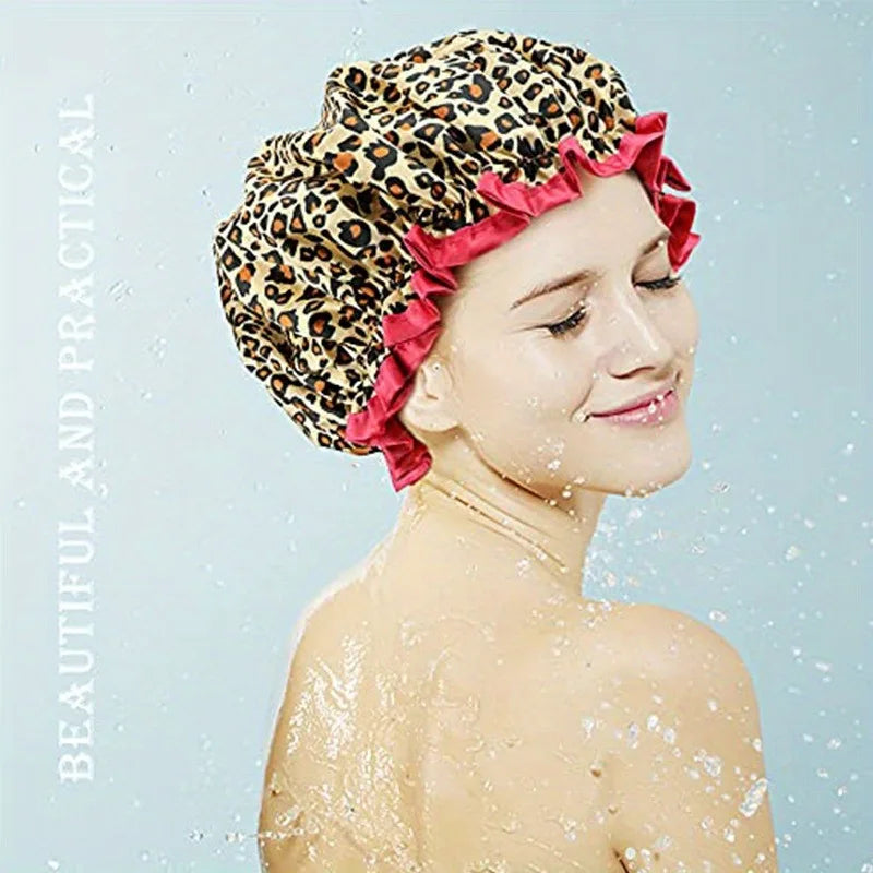 Waterproof Elastic Shower Cap for Hair Protection