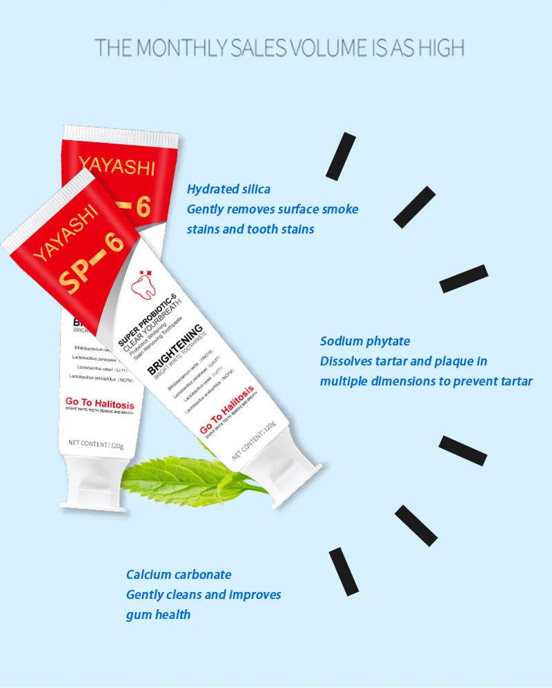 Probiotic Teeth Whitening Toothpaste for Stain Removal - 11