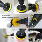 Electric Drill Power Scrubber Brush Kit for Deep Cleaning
