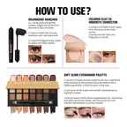 3-Piece Eye Makeup Set with Corrector, Eyeshadow and Mascara