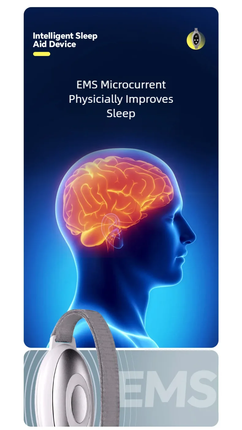 Microcurrent Sleep Aid Device for Insomnia and Anxiety Relief