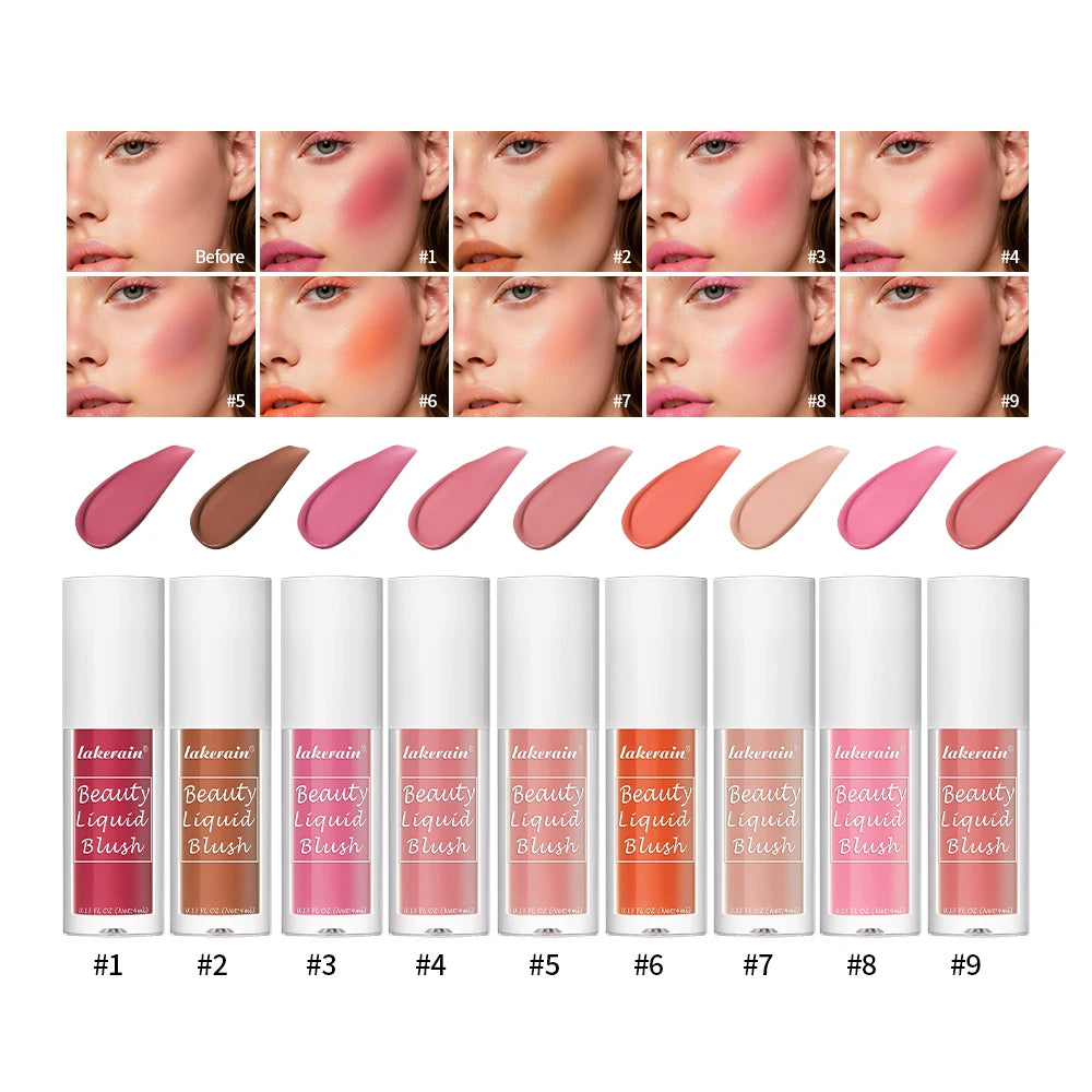 Waterproof Liquid Cheek Blush for Natural Makeup