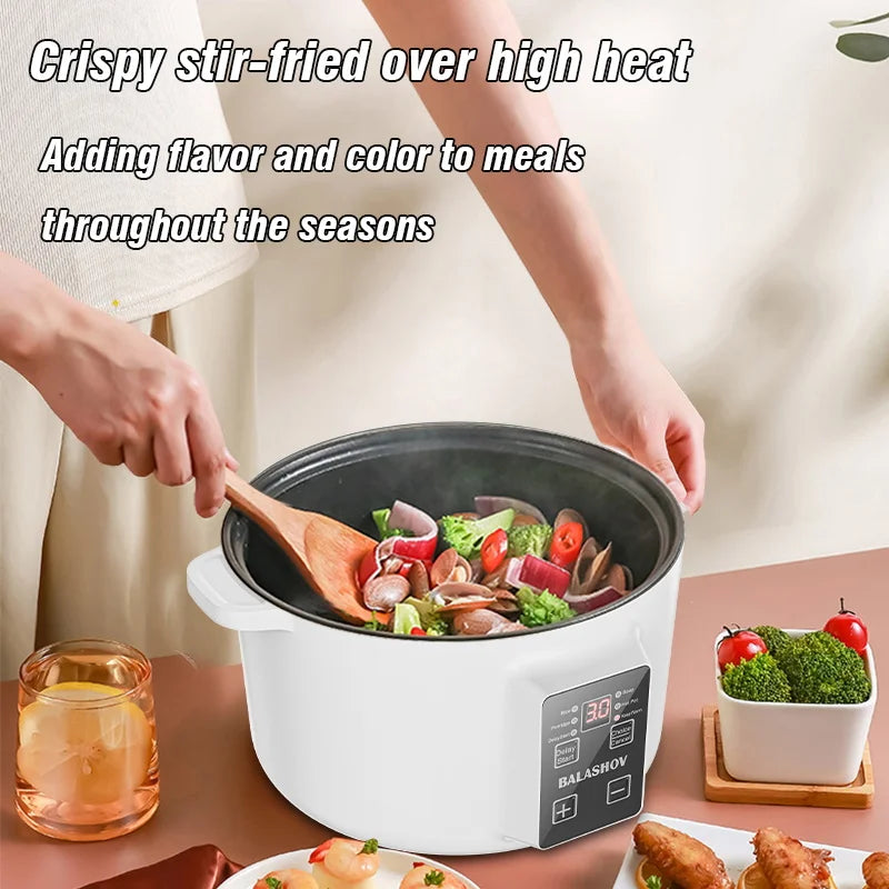 Multifunction 3.5L Non-Stick Electric Hot Pot Cooker - 3