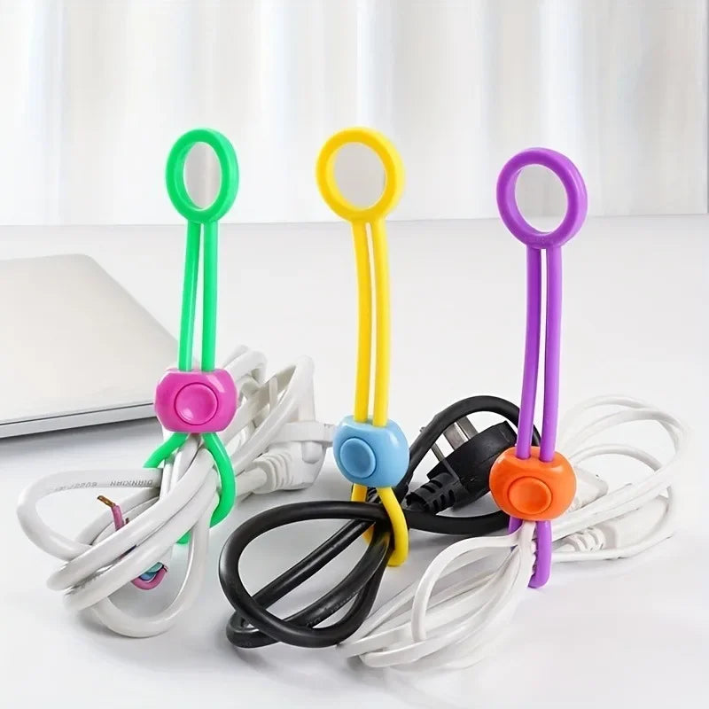 Reusable Elastic Food Bag Sealing Clips - 6