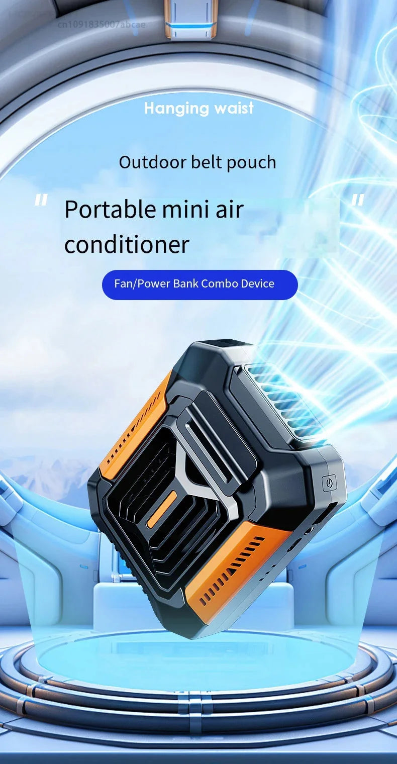 Portable Waist Clip Cooling Fan with Power Bank - 8