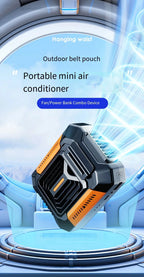 Portable Waist Clip Cooling Fan with Power Bank