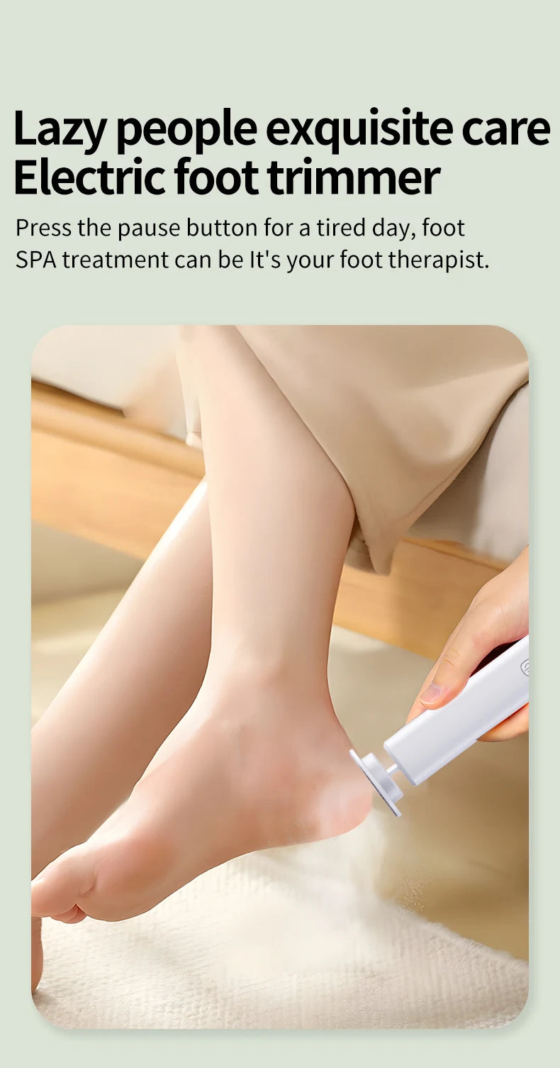 Electric Cordless Foot Callus Remover with 6 Speed Settings
