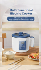Compact Multi-Function Electric Rice Cooker for Home