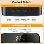 Portable Electric Space Heater with Digital Display
