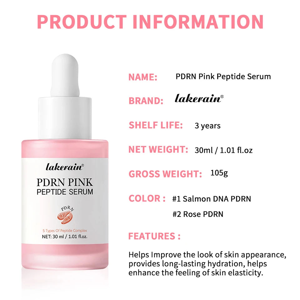 Salmon DNA PDRN Peptide Face Serum for Radiant Skin