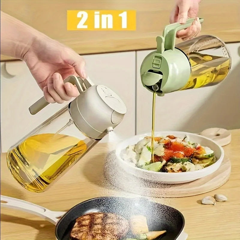 2-in-1 Kitchen Oil Spray and Pour Dispenser