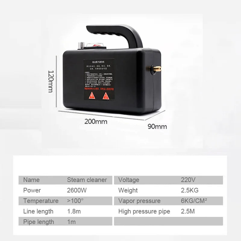High-Pressure Portable Steam Cleaner for Home and Car - 6
