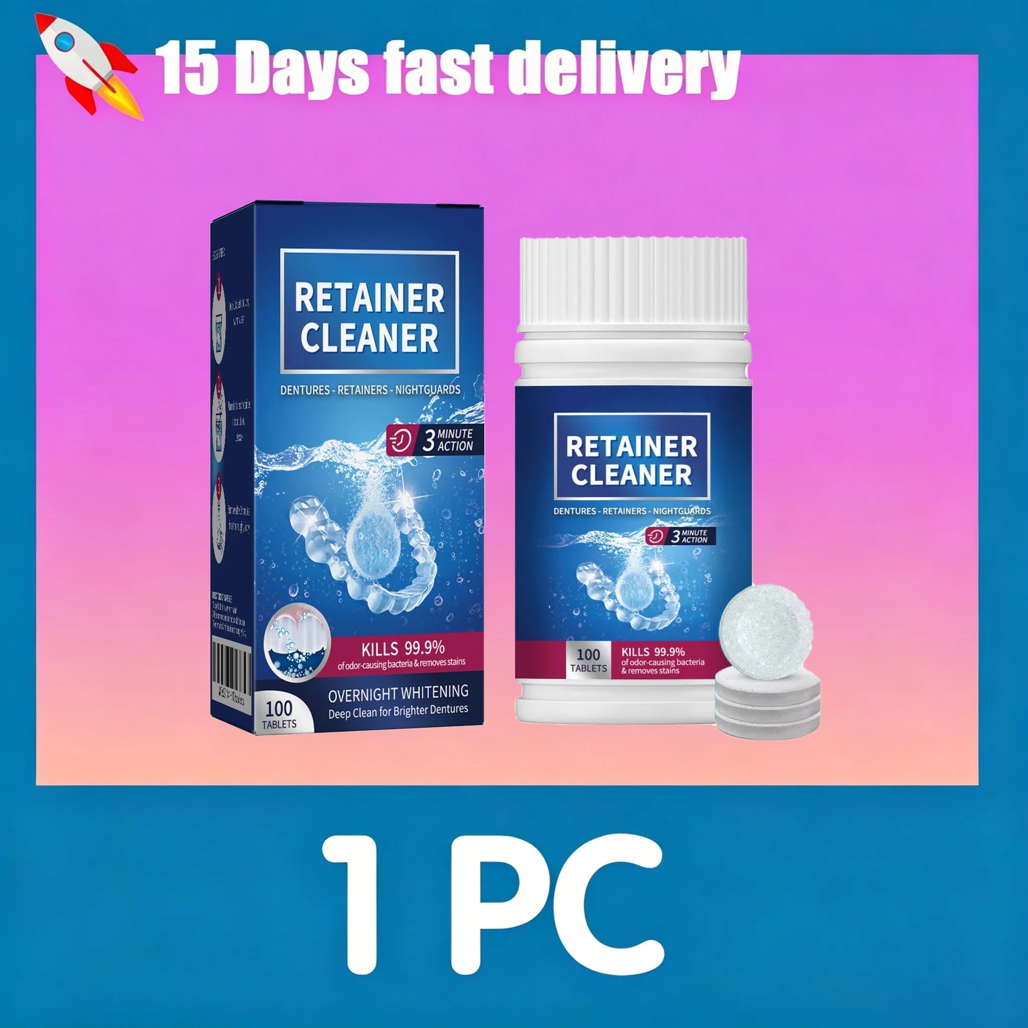 Denture and Retainer Cleaning Tablets - 9