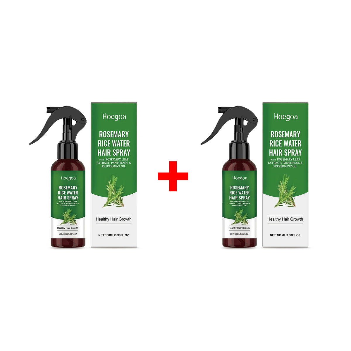 Rosemary Rice Water Hair Spray for Damaged Frizzy Hair