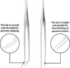 Extra Long Stainless Steel Aquarium and Terrarium Feeding Tweezers