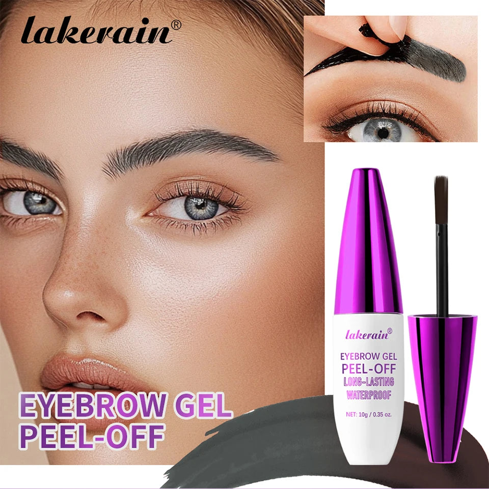 Waterproof Peel-Off Eyebrow Tint Gel for Long-Lasting Brows