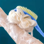 2-in-1 Long Handle Exfoliating Bath Brush and Shower Scrubber