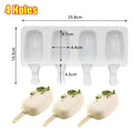 Silicone Ice Cream and Popsicle Maker Mold Tray