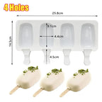 Silicone Ice Cream and Popsicle Maker Mold Tray